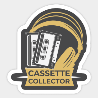 Cassette tape collector logo Sticker